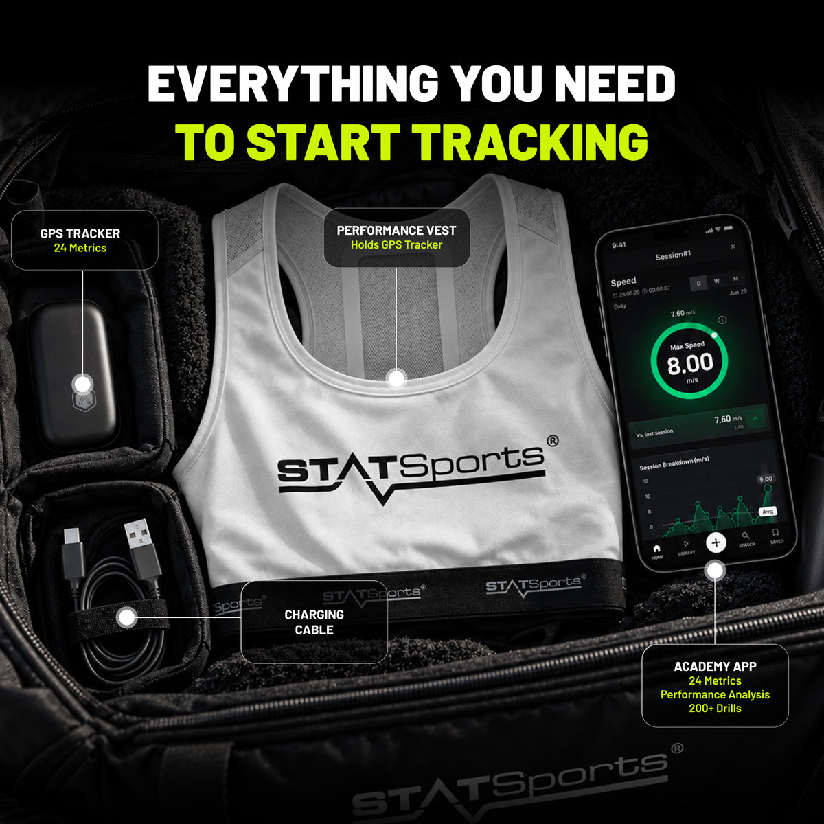 STATSports Academy - White