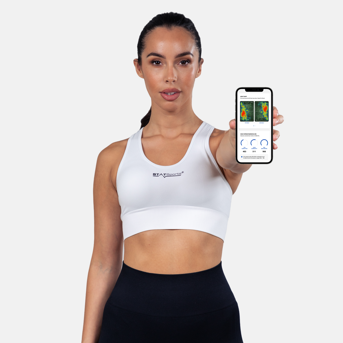 STATSports Women's Performance Sports Bra - White