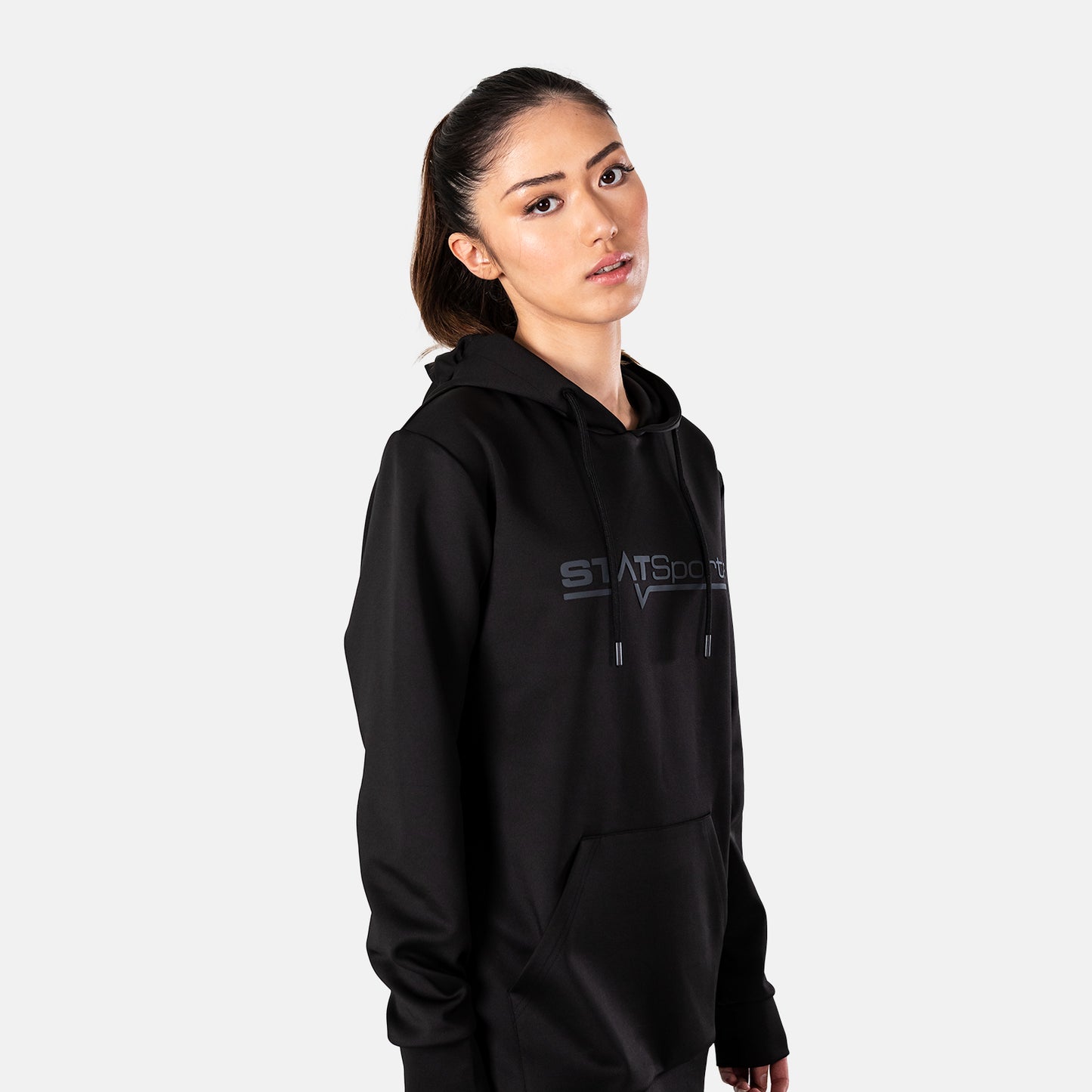 Felpa con cappuccio STATSports Premium Tech - Logo grigio