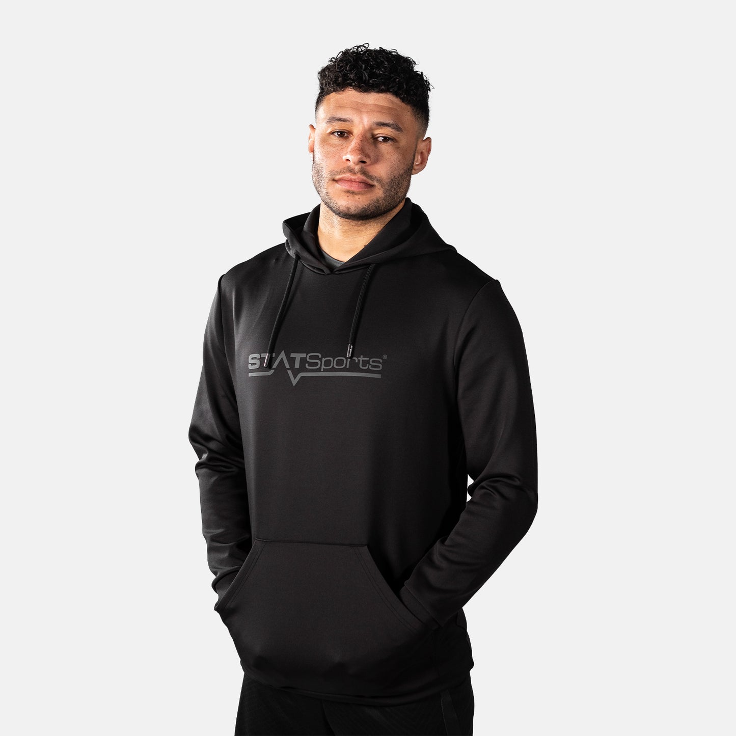 Felpa con cappuccio STATSports Premium Tech - Logo grigio