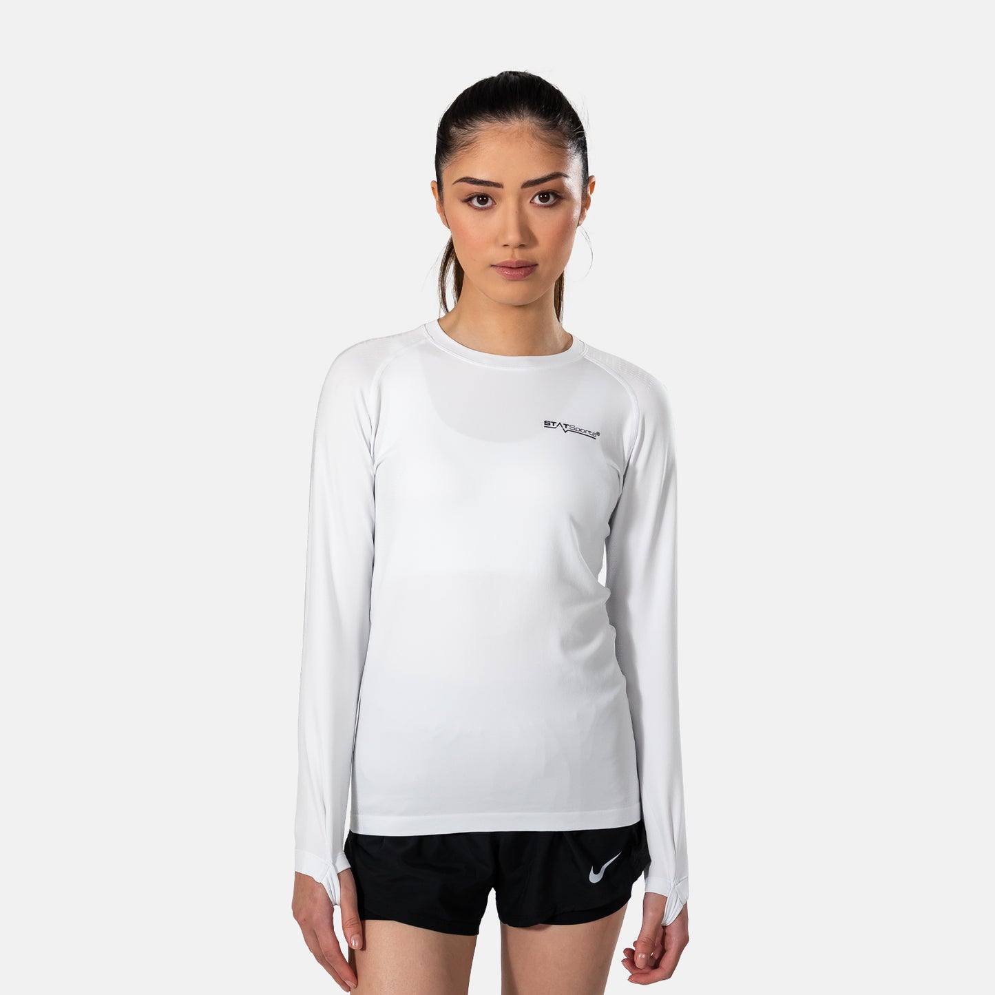 STATSports Performance Long Sleeve White Baselayer