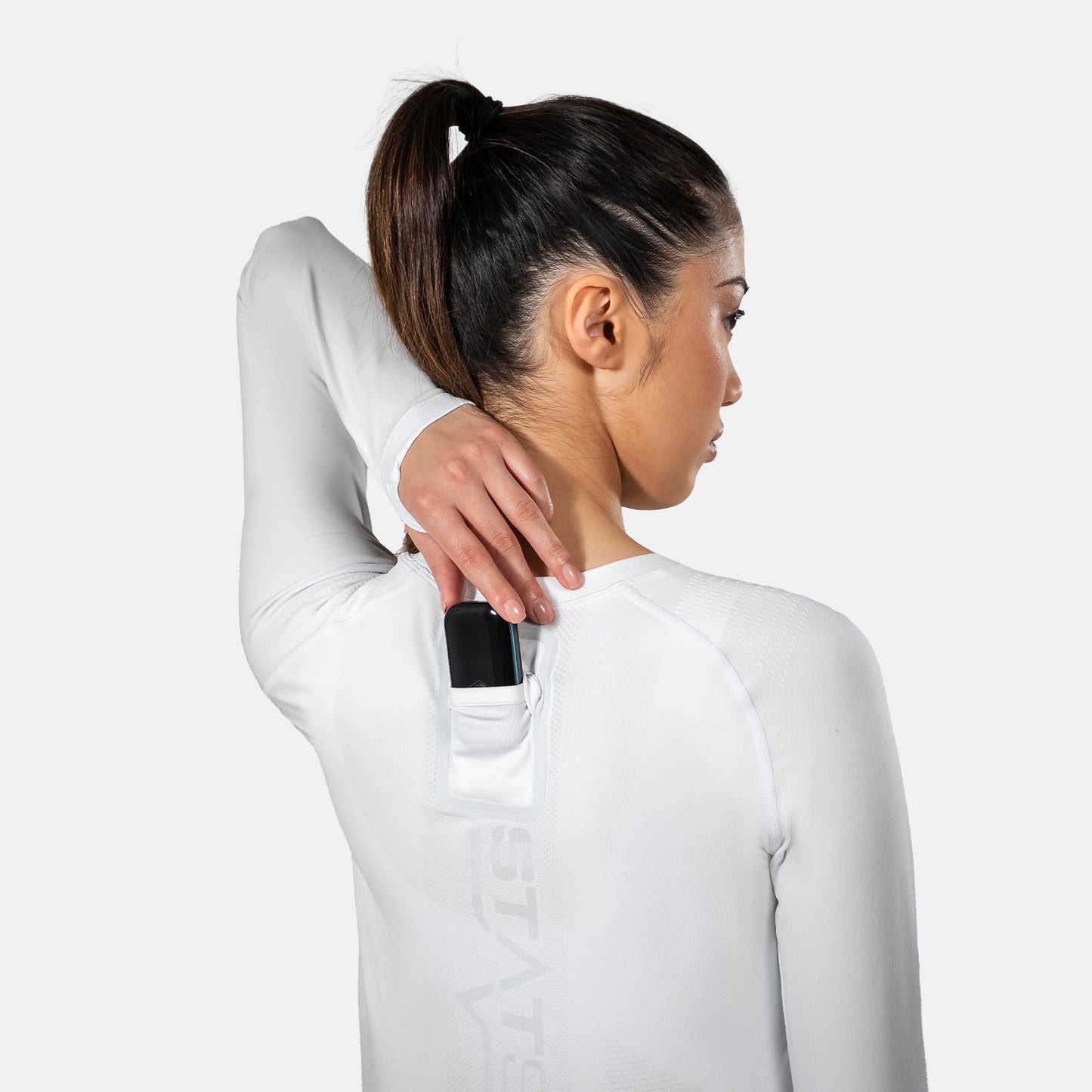 STATSports Performance Long Sleeve White Baselayer