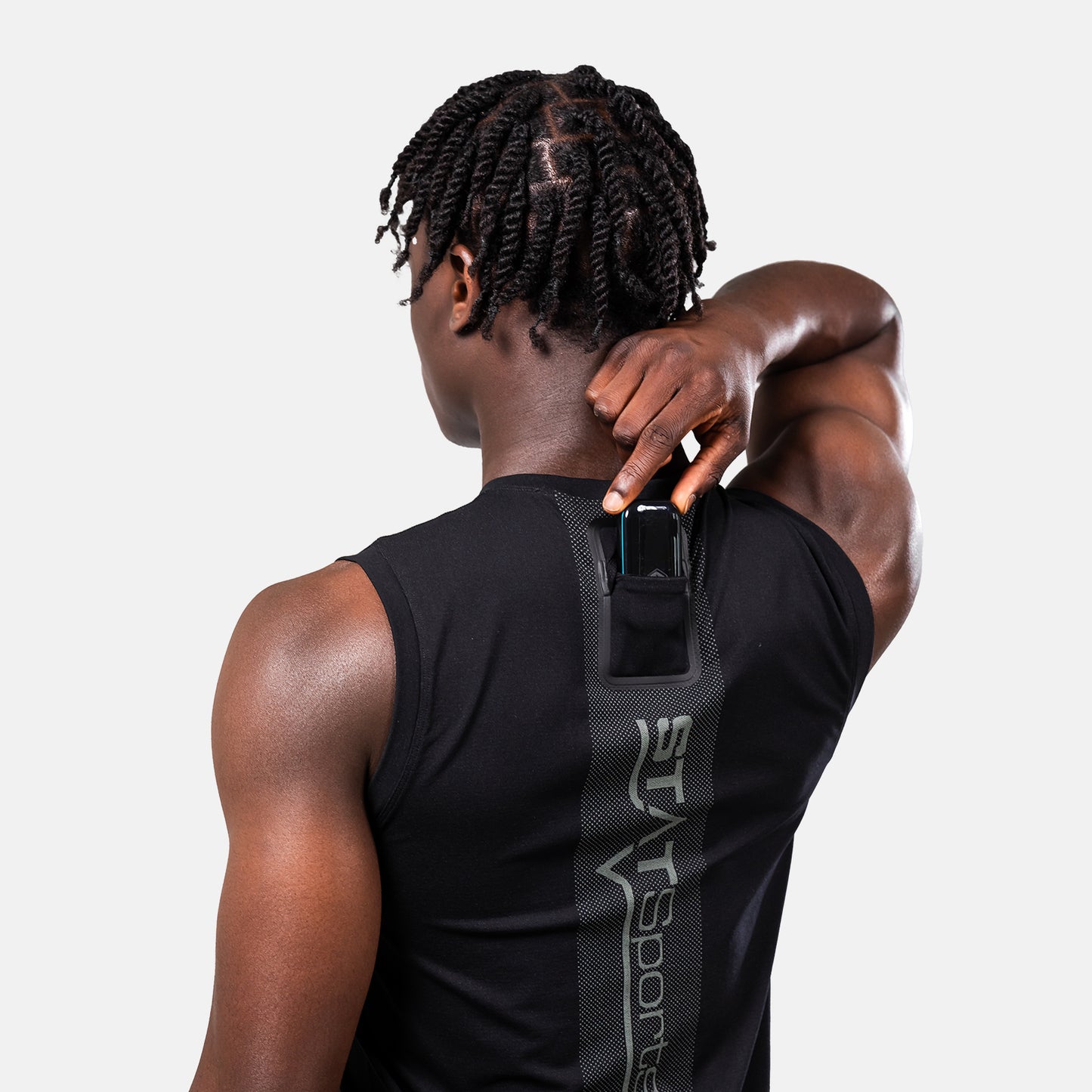 STATSports Performance Ärmelloses Baselayer – Schwarz