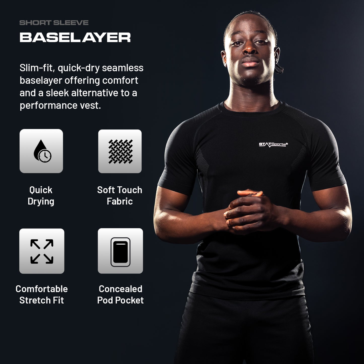 STATSports Short Sleeve Baselayer 2 Pack