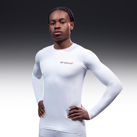 STATSports Performance Long Sleeve White Baselayer