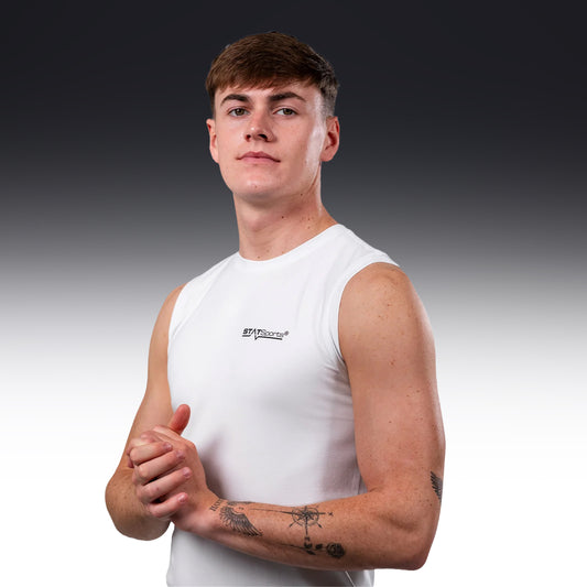 STATSports Performance Sleeveless Baselayer - White