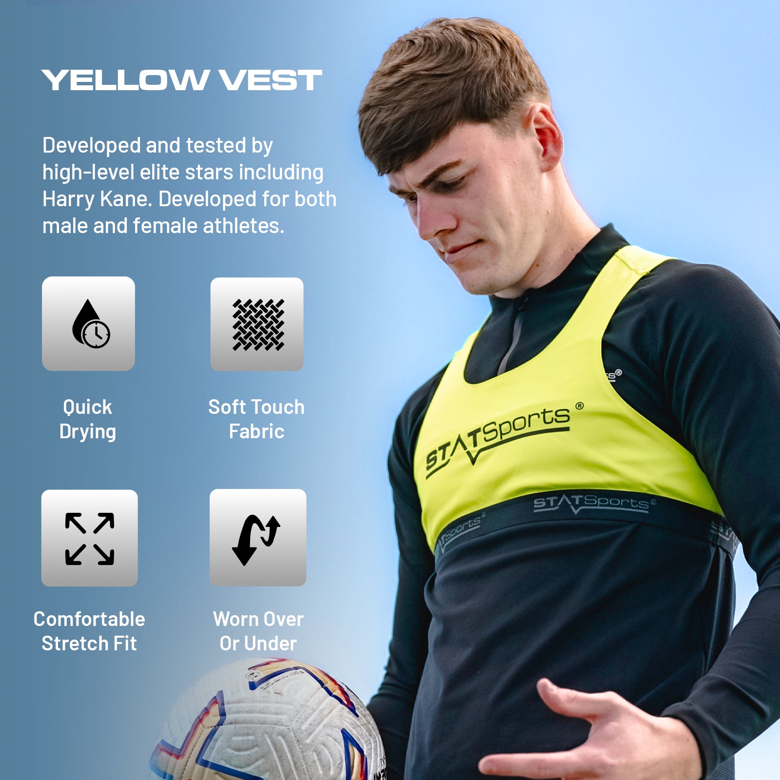 STATSports APEX アスリートシリーズ GPS サッカー STATSports Academy Football GPS Tracker Vest – Advanced All-in-One