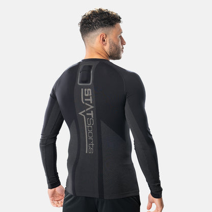 STATSports Performance Langarm-Baselayer in Schwarz